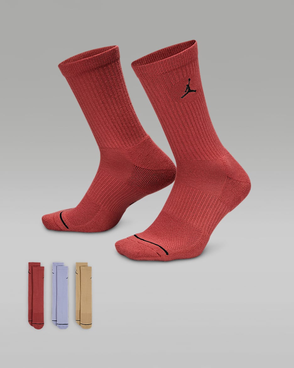 Jordan Everyday Crew Socks 3 pairs Nike UK